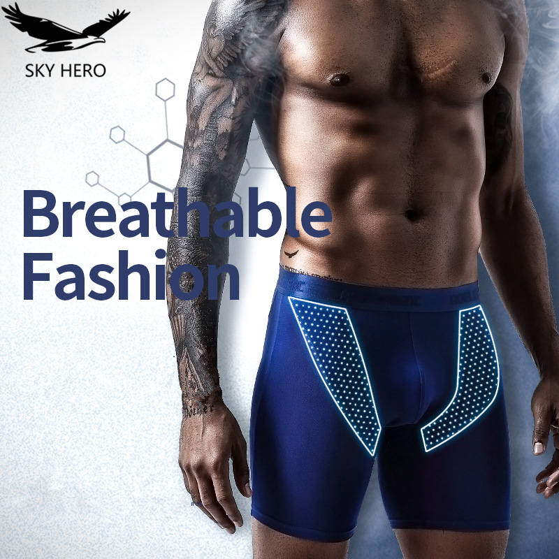 2pcs/Lot underpants leg up lon - Long Leg Trunk Men บทวิจารณ์และราคา