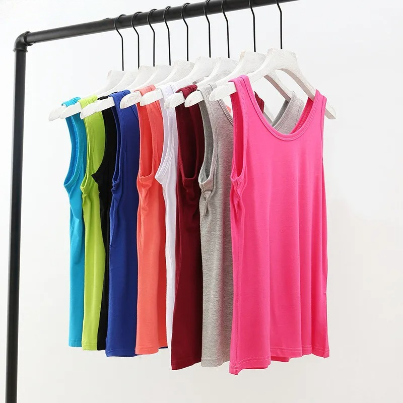 2PCS Women Tanks Summer Camis  - Sleeveless Undershirt บทวิจารณ์และราคา