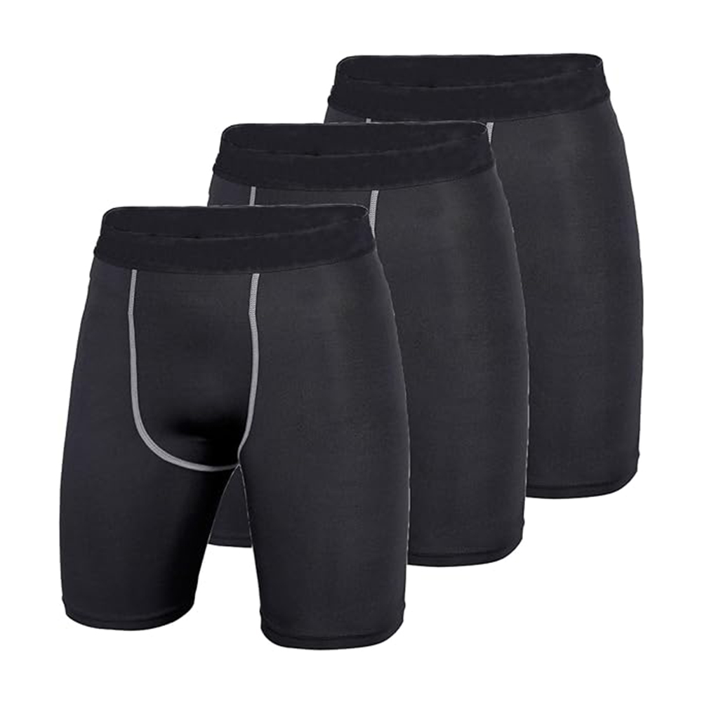 3 Pack Compression Shorts Men  - Compression Shorts Athletes บทวิจารณ์และราคา