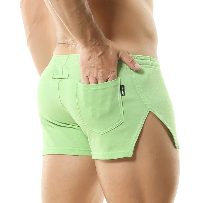 Men's Casual Shorts Solid Colo - Trunk Breathable Men บทวิจารณ์และราคา