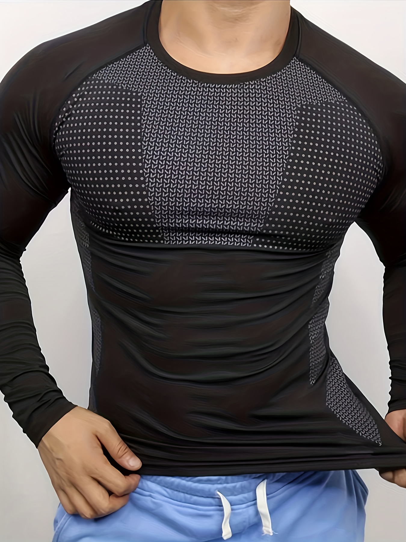 Men's autumn and winter thick  - T Shirt Tight Fit บทวิจารณ์และราคา