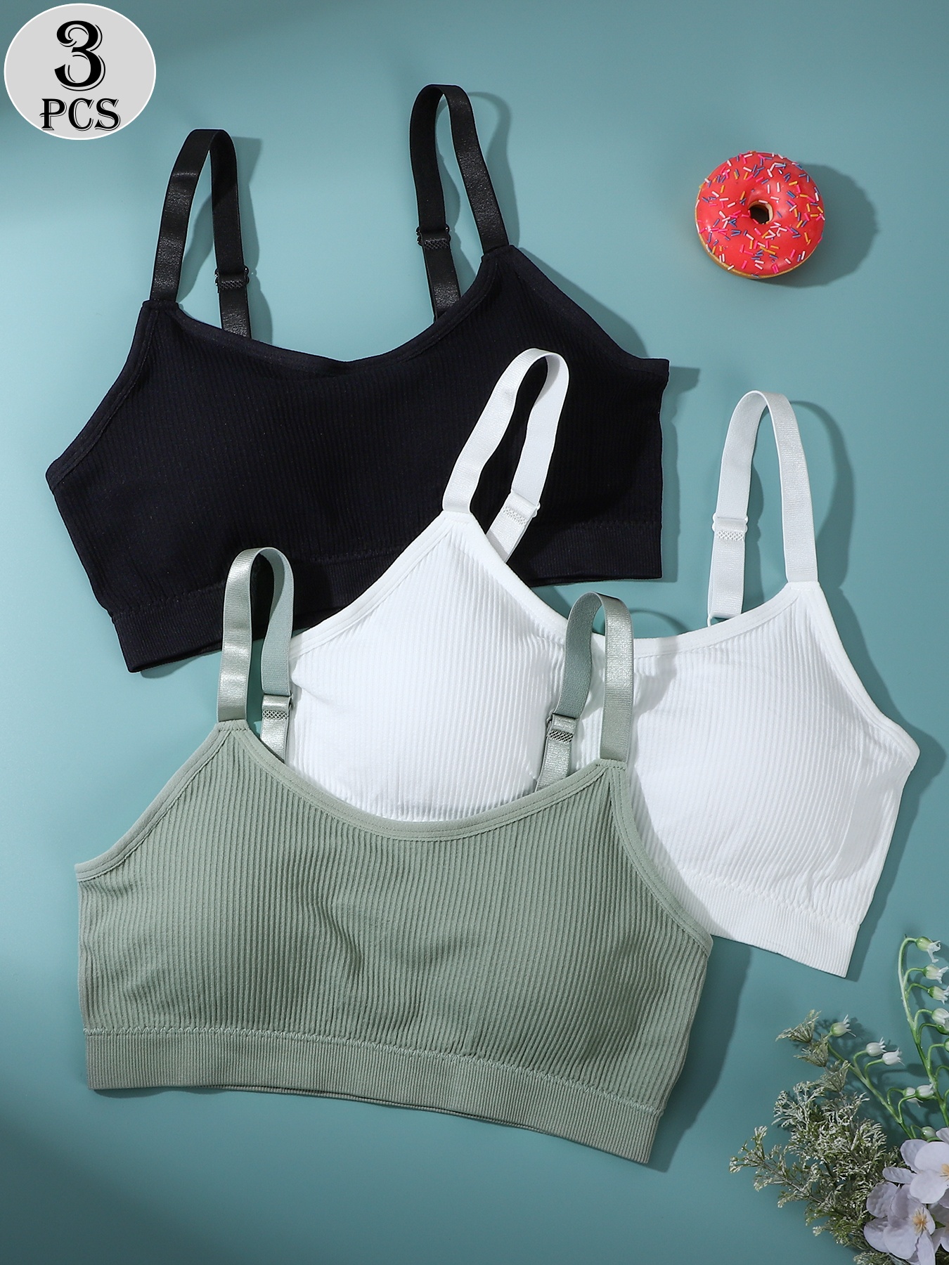 3-Pack - Women's Sports Bra -  - Multi Pack Underwear บทวิจารณ์และราคา