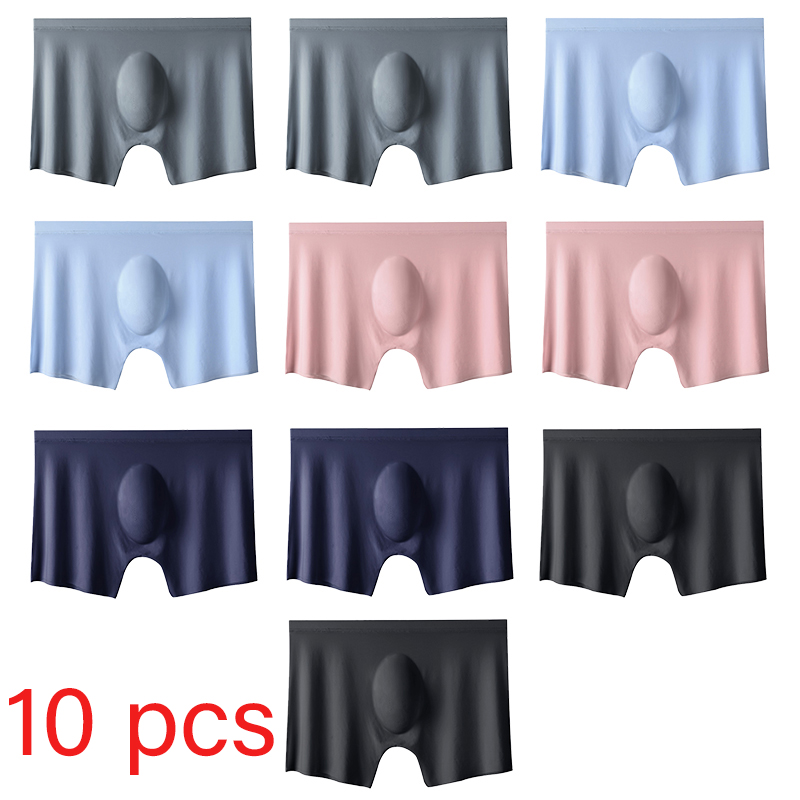 10 Pcs/Lot Men's Summer Ice Si - Multi Pack Underwear บทวิจารณ์และราคา