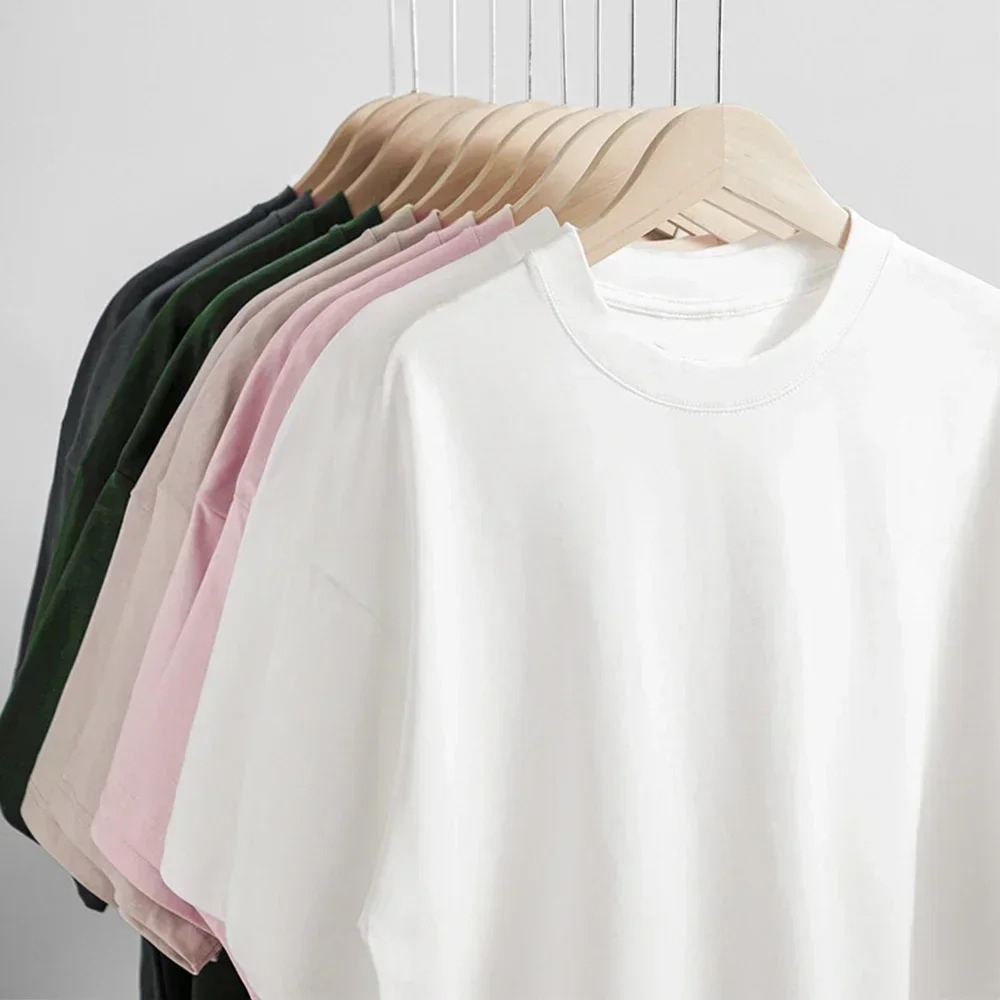 Black 450g Heavyweight Cotton  - Undershirt Crew Neck บทวิจารณ์และราคา
