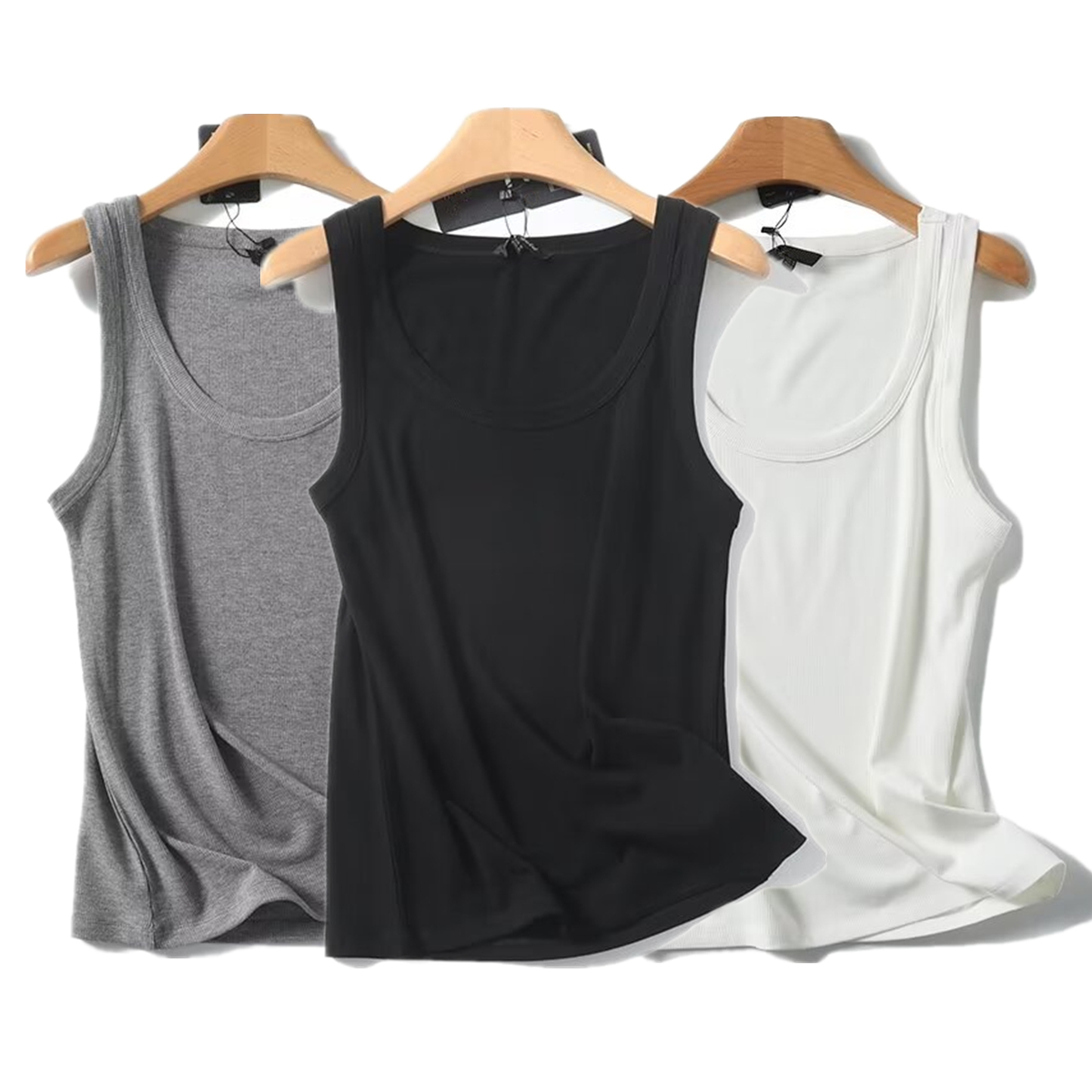 Maxdutti Solid Slim Fit Summer - Tank Top Ribbed บทวิจารณ์และราคา