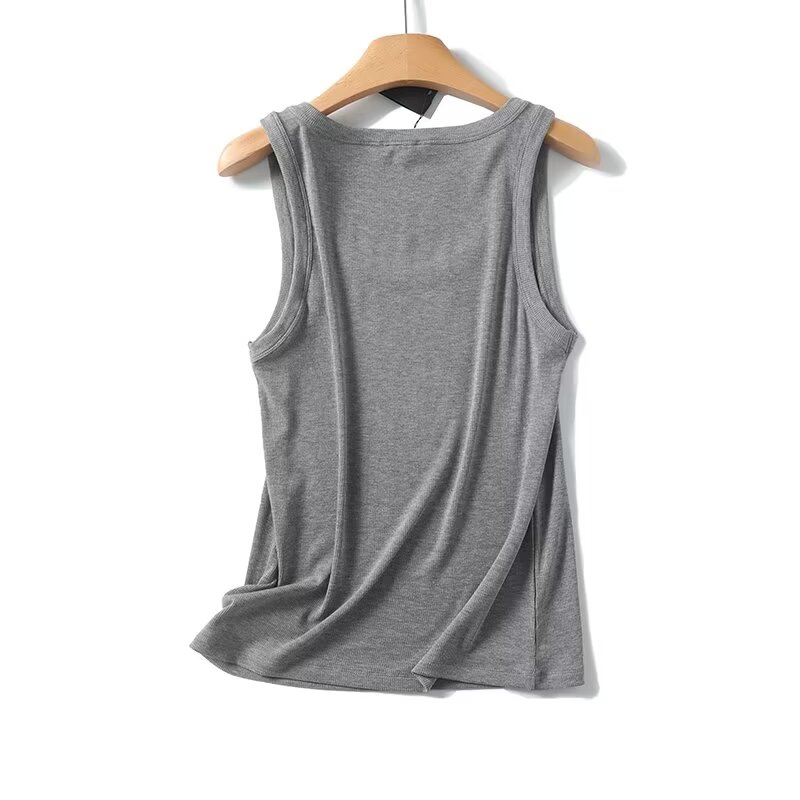 Maxdutti Solid Slim Fit Summer - Tank Top Ribbed บทวิจารณ์และราคา