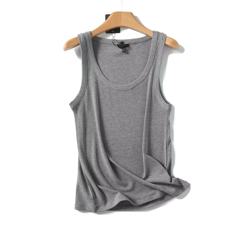Maxdutti Solid Slim Fit Summer - Tank Top Ribbed บทวิจารณ์และราคา