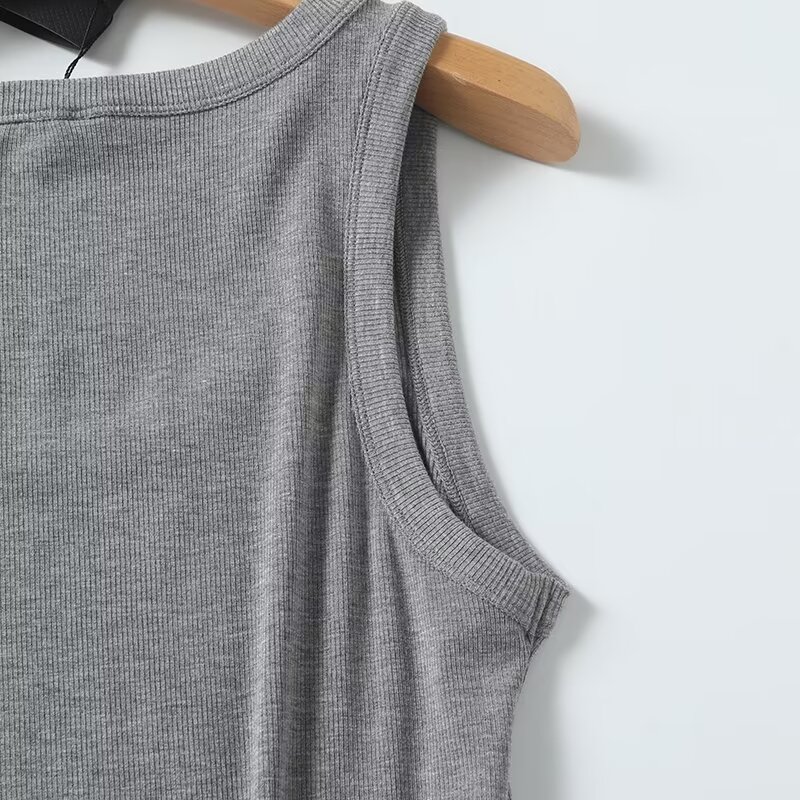 Maxdutti Solid Slim Fit Summer - Tank Top Ribbed บทวิจารณ์และราคา