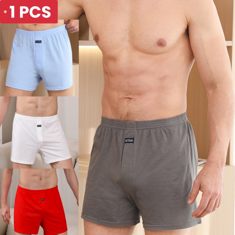 1PCS Men's Underwear Aro Pants - Boxer Brief Pack Cotton บทวิจารณ์และราคา