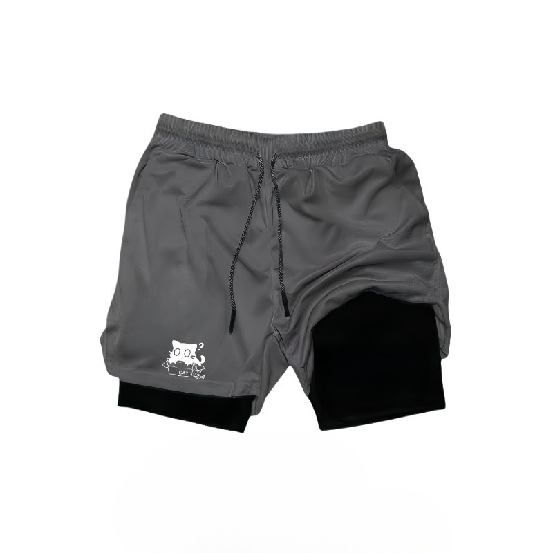 Quick Drying Breathable 2-in-1 - Compression Shorts Athletes บทวิจารณ์และราคา