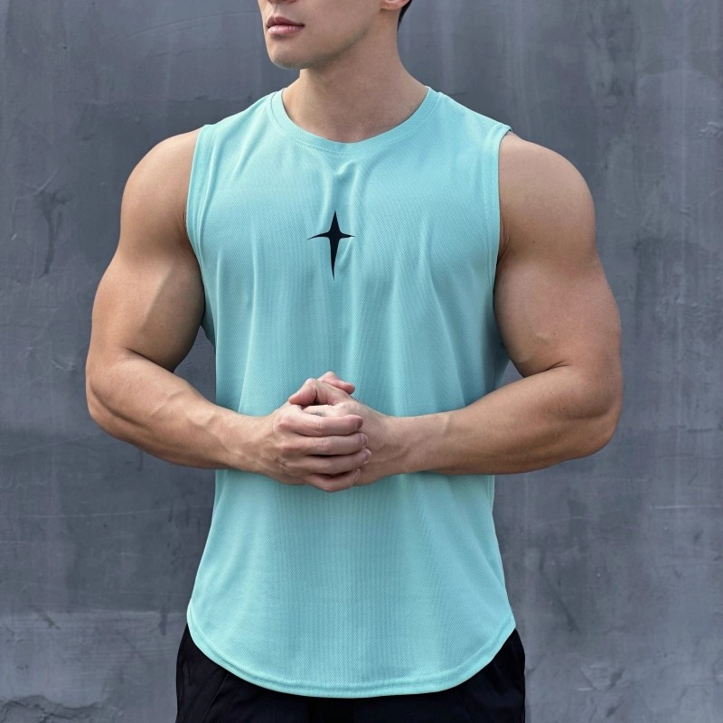 summer Sleeveless vest outdoor - Undershirt Crew Neck บทวิจารณ์และราคา