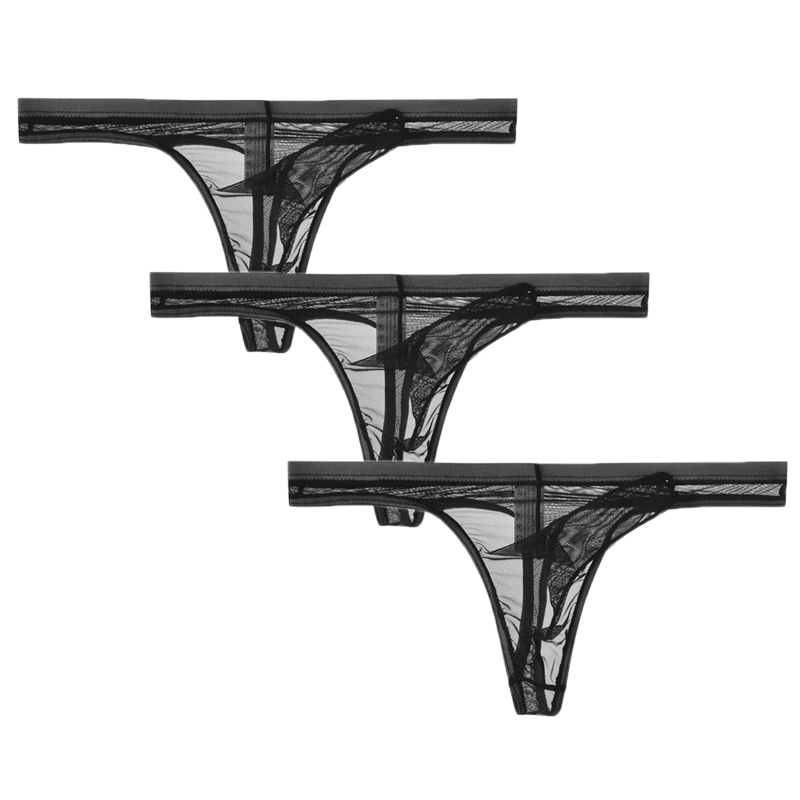 3Pcs/lot Men Underwear T-Back  - Multi Pack Underwear บทวิจารณ์และราคา
