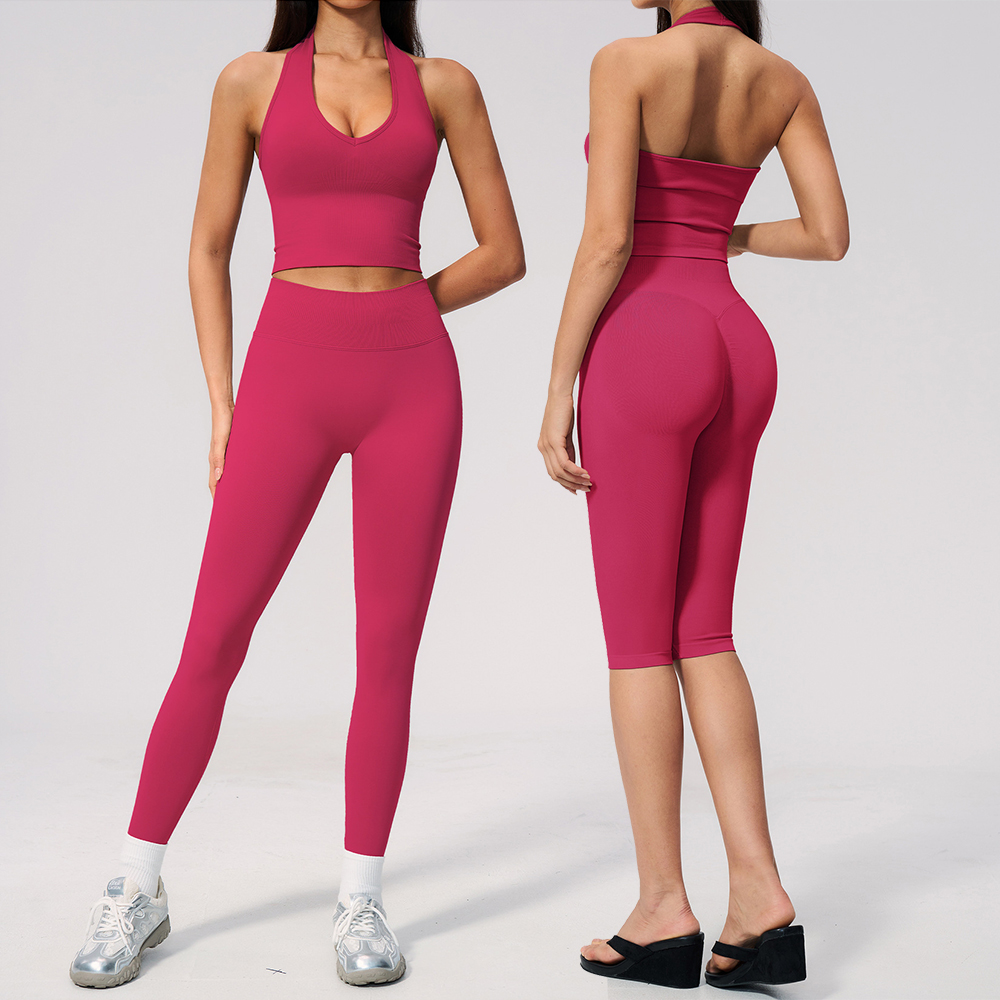 Seamless Yoga Suit 2PCS Women  - Compression Shorts Athletes บทวิจารณ์และราคา