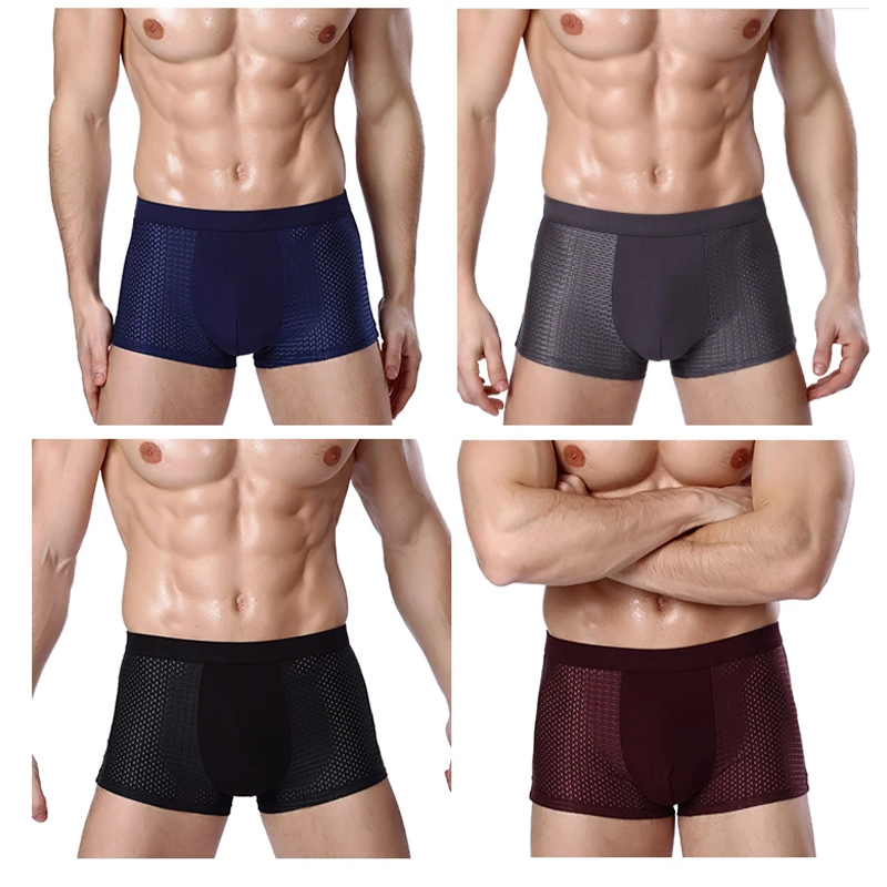 L-8XL Plus Banboo Fiber Men Un - Boxer Shorts Modal บทวิจารณ์และราคา