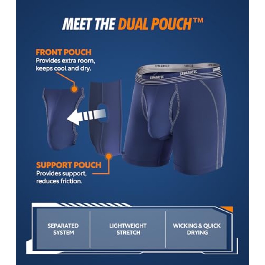 Separatec Mens Underwear with  - Performance Boxer Sport บทวิจารณ์และราคา