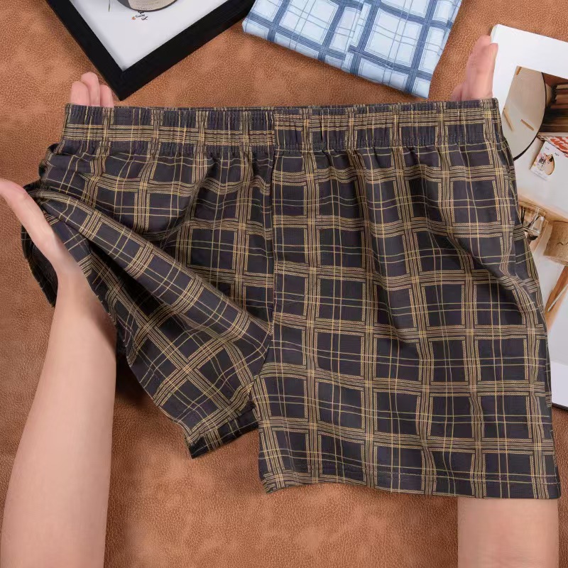 Men Panties Cotton BoxerShorts - Trunk Breathable Men บทวิจารณ์และราคา