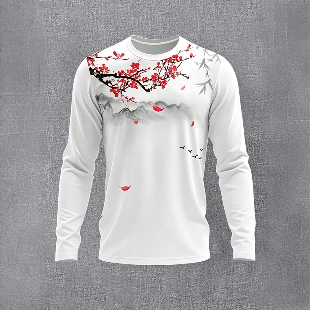Chinese Style Ink Plum Blossom - Base Layer Top บทวิจารณ์และราคา