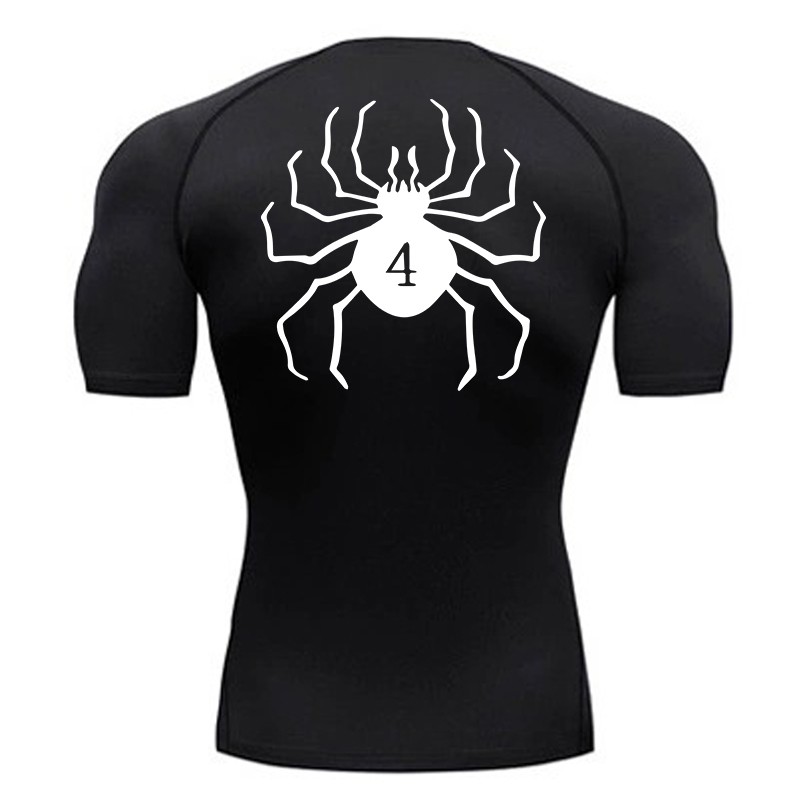 Spider Print Compression Shirt - Base Layer Top บทวิจารณ์และราคา