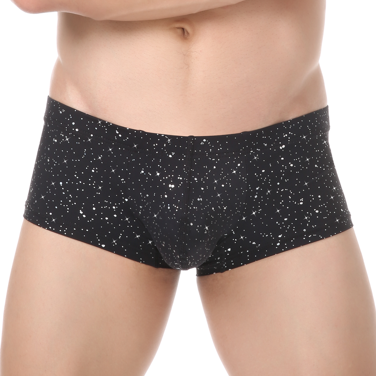 Men Sequin Boxers Shorts Sport - Pouch Boxer Pouch บทวิจารณ์และราคา
