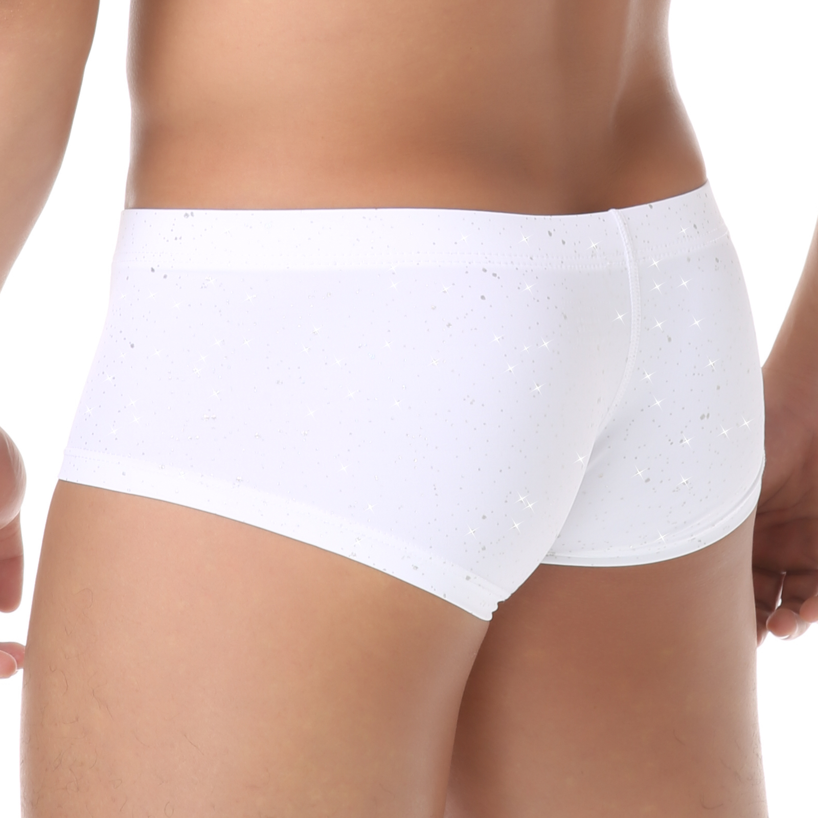 Men Sequin Boxers Shorts Sport - Pouch Boxer Pouch บทวิจารณ์และราคา