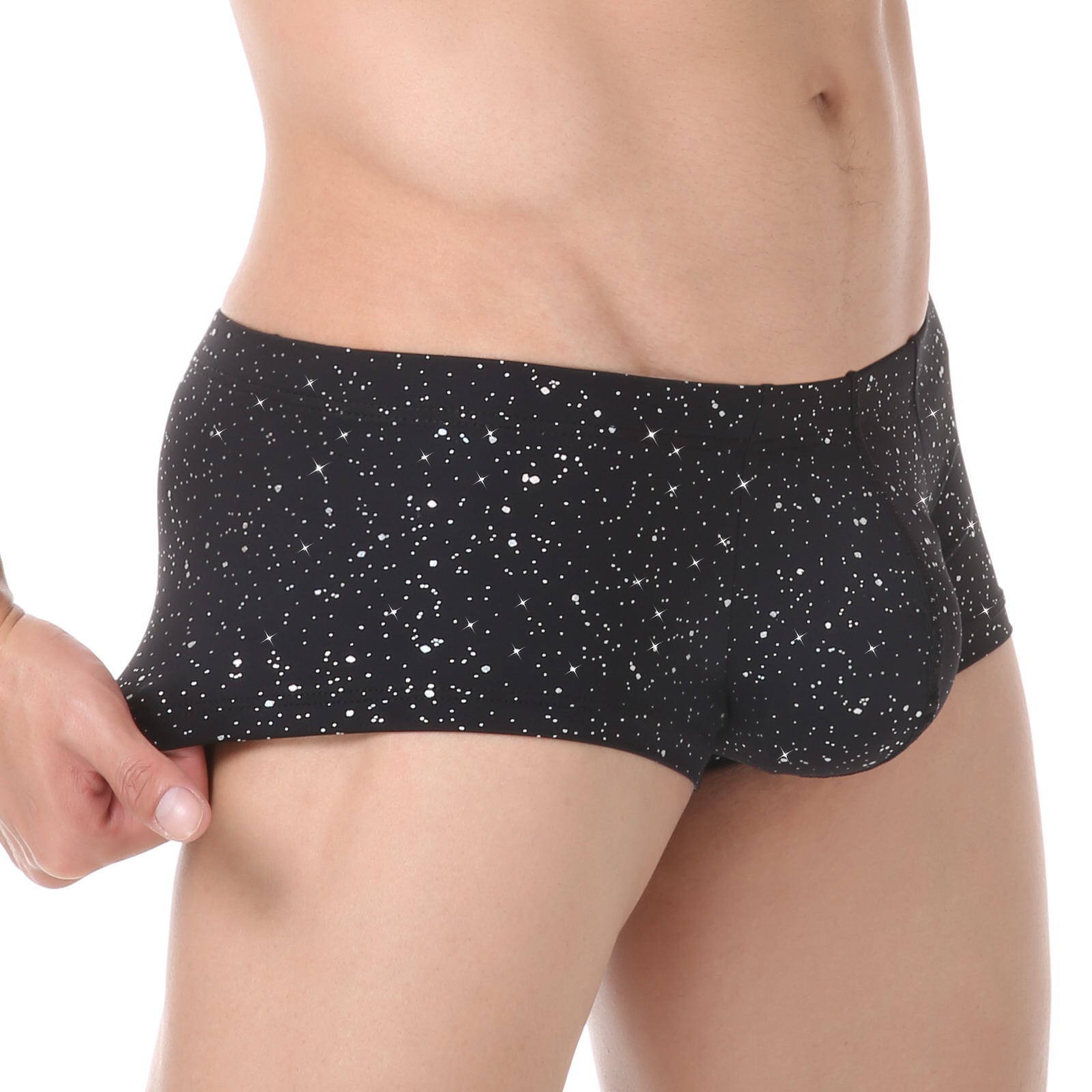 Men Sequin Boxers Shorts Sport - Pouch Boxer Pouch บทวิจารณ์และราคา