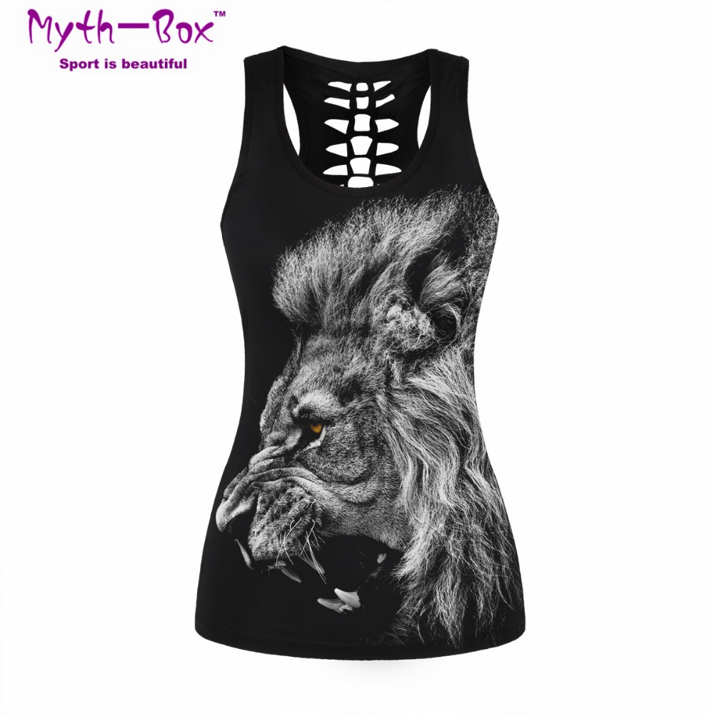 Women Sport Vest Bad Cat Print - Sleeveless Undershirt บทวิจารณ์และราคา