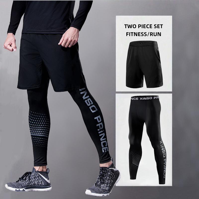Men's Sports Running Trousers  - Compression Long Pant บทวิจารณ์และราคา