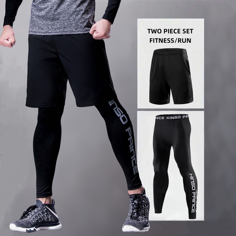 Men's Sports Running Trousers  - Compression Long Pant บทวิจารณ์และราคา