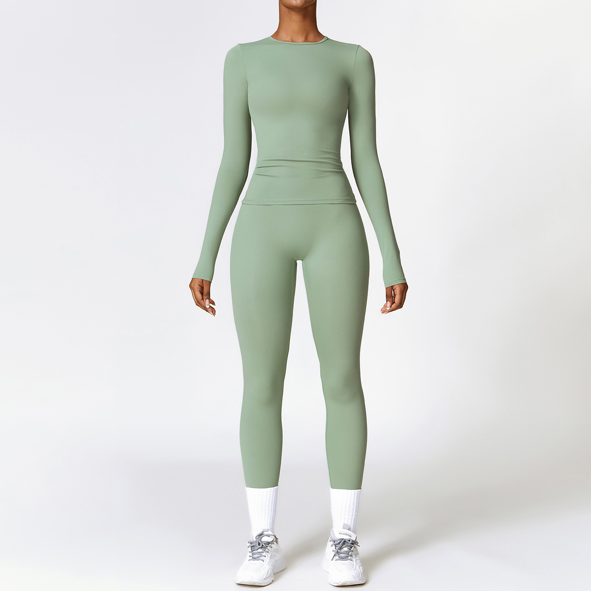 2/3PCS Yoga Set Women Workout  - Compression Long Pant บทวิจารณ์และราคา