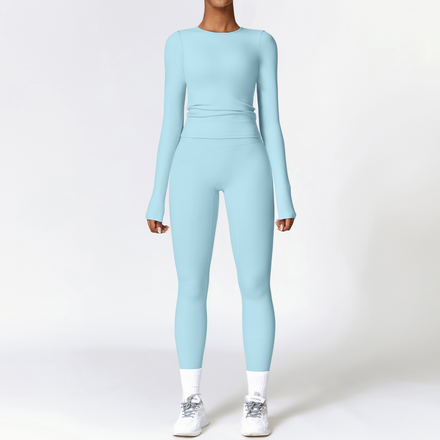 2/3PCS Yoga Set Women Workout  - Compression Long Pant บทวิจารณ์และราคา