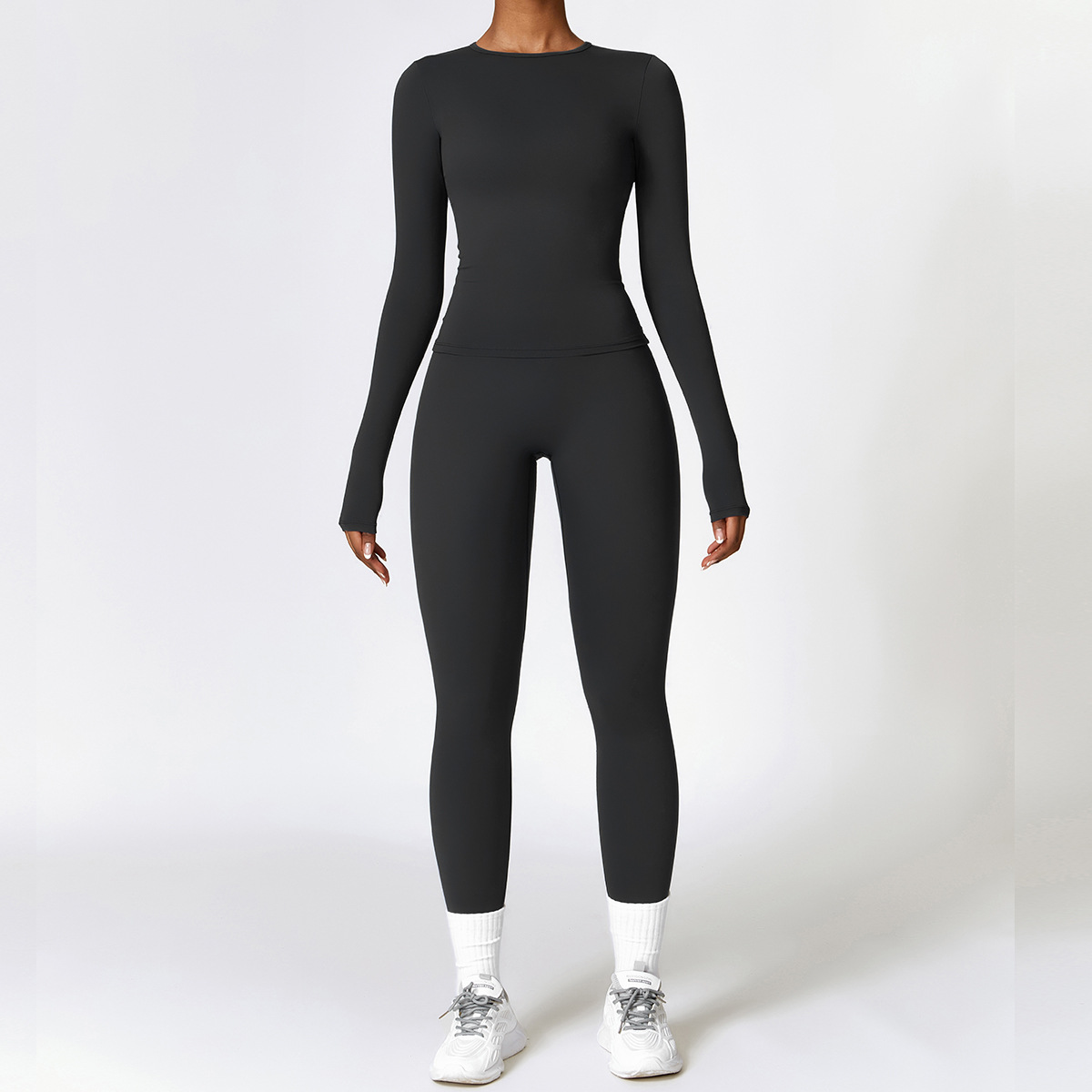 2/3PCS Yoga Set Women Workout  - Compression Long Pant บทวิจารณ์และราคา