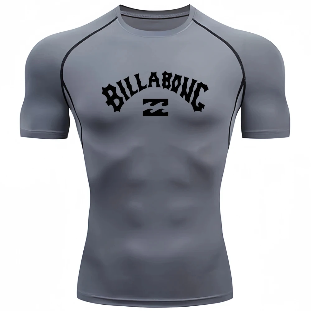 Male UV Protection Tights Rash - T Shirt Tight Fit บทวิจารณ์และราคา